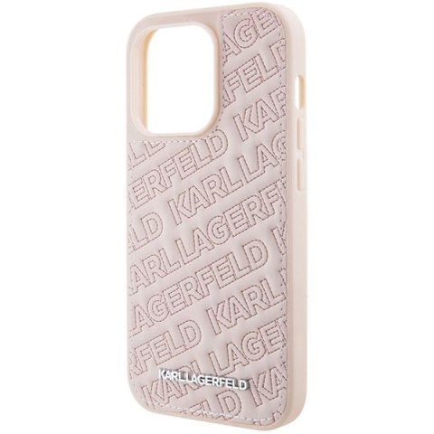 Etui Karl Lagerfeld KLHCP15LPQKPMP iPhone 15 Pro różowy/pink hardcase Quilted K Pattern