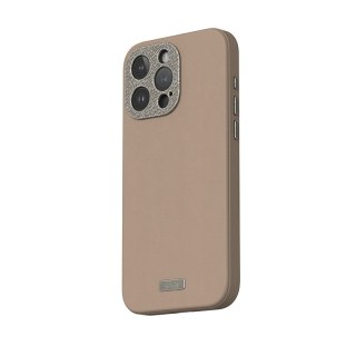 Etui na telefon iPhone 15 Pro Moshi Napa MagSafe brązowe Woodsmoke Brown