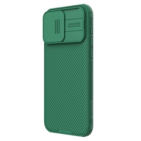 Etui na telefon iPhone 15 Pro Nillkin CamShield Pro zielony