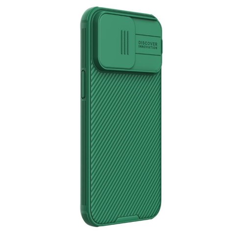 Etui na telefon iPhone 15 Pro Nillkin CamShield Pro zielony