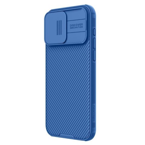 Etui na telefon iPhone 15 Pro Nillkin CamShield Pro niebieski