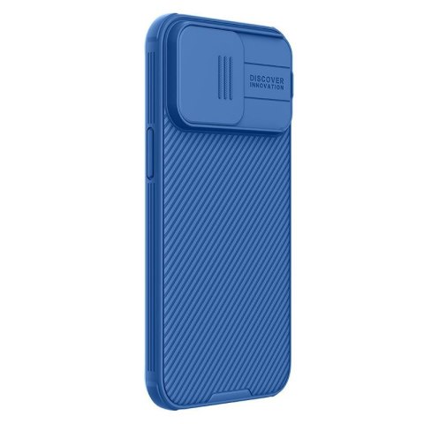 Etui na telefon iPhone 15 Pro Nillkin CamShield Pro niebieski