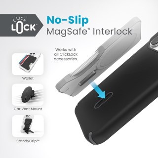 Etui na telefon iPhone 15 Pro Speck Presidio2 Pro ClickLock MagSafe czarne szare białe