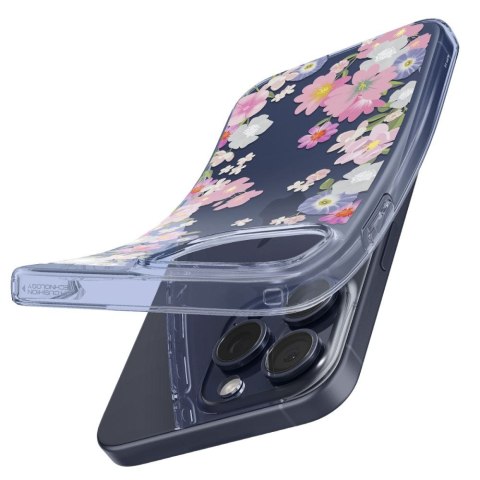 Etui na telefon iPhone 15 Pro Spigen Liquid Crystal Blossom - Ochrona