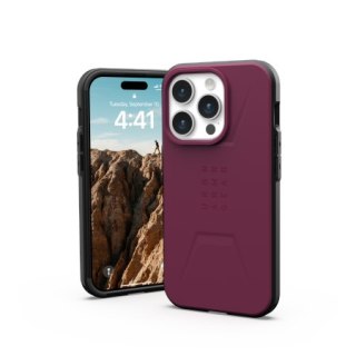 Etui UAG Urban Armor Gear Civilian MagSafe Apple iPhone 15 Pro (bordeaux)