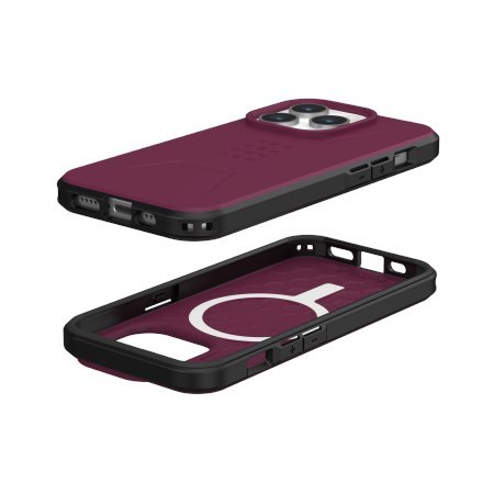 Etui na telefon iPhone 15 Pro UAG Urban Armor Gear Civilian MagSafe bordowe