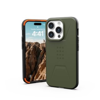 Etui na telefon iPhone 15 Pro UAG Civilian MagSafe oliwkowe