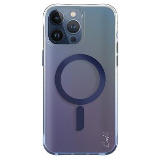 Etui na telefon iPhone 15 Pro UNIQ Coehl Dazze niebieski magnetyczne