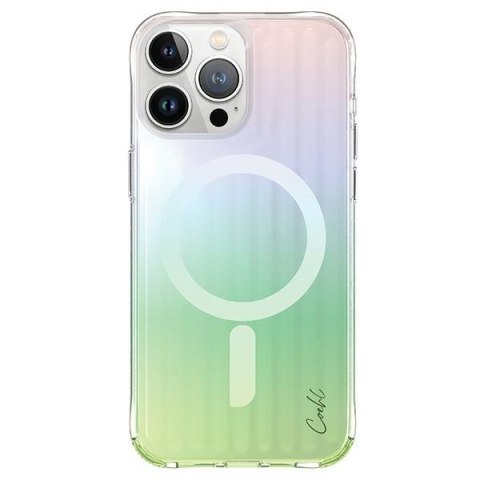 Etui na telefon iPhone 15 Pro UNIQ Coehl Linear Mag. Opal Iridescent