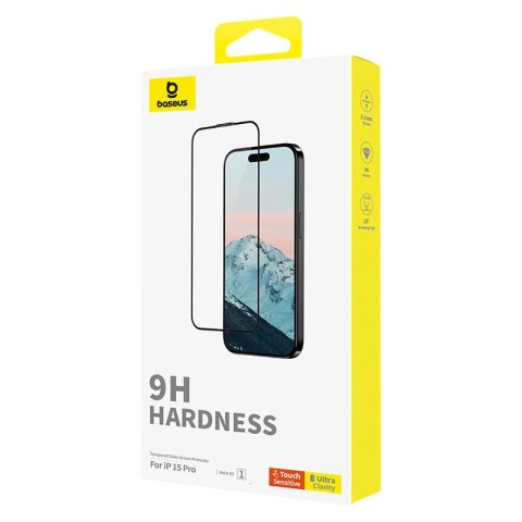 Szkło hartowane iPhone 15 Pro Baseus Diamond