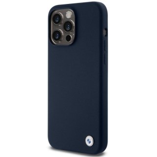 Etui na telefon iPhone 15 Pro BMW granatowe hardcase silikonowe