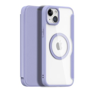 Etui na telefon iPhone 15 Plus / 14 Plus Dux Ducis Skin X Pro MagSafe fioletowy