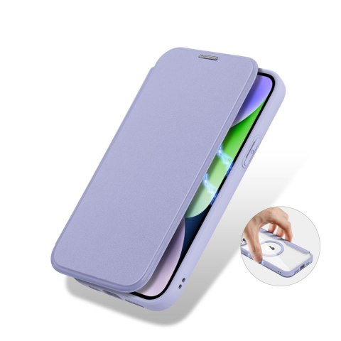 Etui na telefon iPhone 15 Plus / 14 Plus Dux Ducis Skin X Pro MagSafe fioletowy