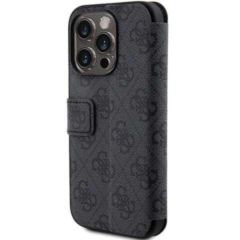 Etui na telefon iPhone 15 Pro Guess GUBKP15L4GMGGR szary book 4G