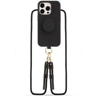 Etui Just Elegance PopGrip Apple iPhone 15 Pro czarny/black