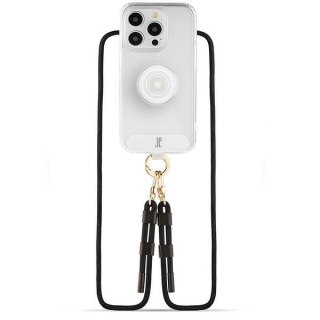 Etui Just Elegance PopGrip Apple iPhone 15 Pro przezroczysty/clear