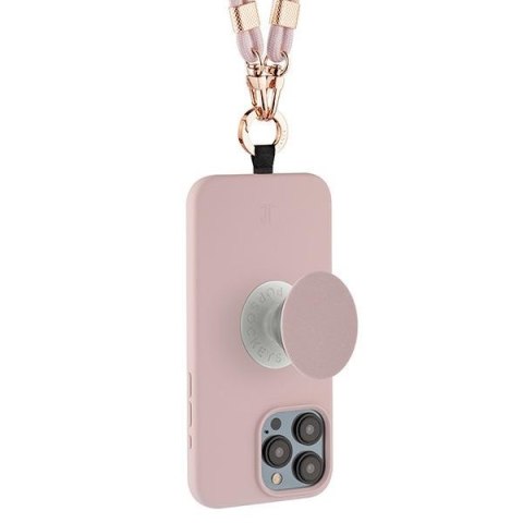 Etui iPhone 15 Just Elegance PopGrip przezroczyste