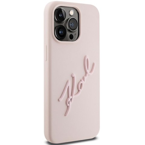 Etui na telefon iPhone 15 Pro Karl Lagerfeld Choupette Metal Pin silikonowe