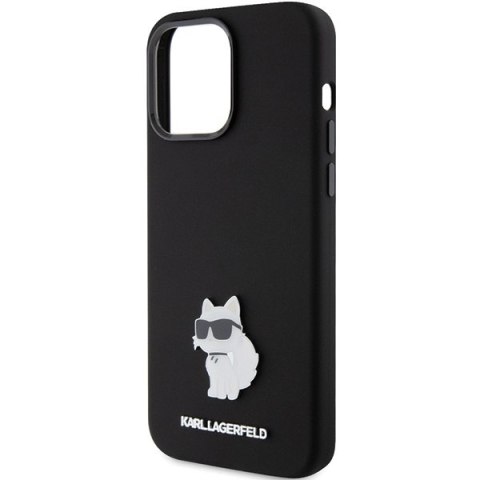 Etui na telefon iPhone 15 Pro Karl Lagerfeld różowe Silicone Choupette