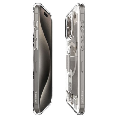 Etui na telefon iPhone 15 Pro Spigen Ultra Hybrid MagSafe naturalny tytan