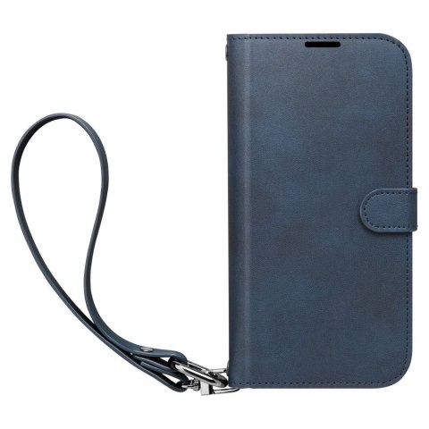 Etui na telefon iPhone 15 Pro Spigen Wallet S Pro granatowe