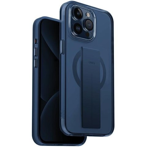 Etui na telefon iPhone 15 Pro UNIQ Heldro MagClick Charging niebieski