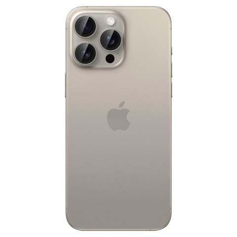 Osłona aparatu Spigen Optik.tr EZ Fit iPhone 14 Pro / 14 Pro Max / 15 Pro / 15 Pro Max Natural Titanium [2 PACK]