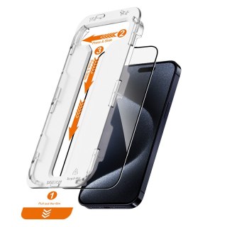 Szkło hartowane Crong EasyShield Apple iPhone 15 Pro [2 PACK]