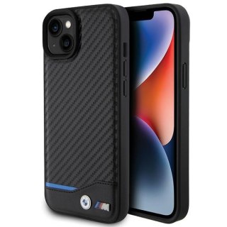 Etui BMW BMHCP15M22NBCK Apple iPhone 15 Plus / 14 Plus Leather Carbon czarny/black