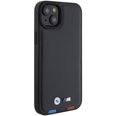 Etui BMW BMHCP15M22PTDK Apple iPhone 15 Plus / 14 Plus Leather Stamp Tricolor czarny/black