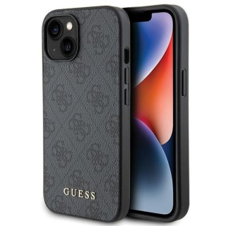 Etui na telefon iPhone 15 Plus / 14 Plus Guess szare hardcase 4G