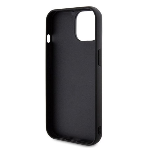 Etui na telefon iPhone 15 Plus / 14 Plus Karl Lagerfeld czarne 3D Rubber