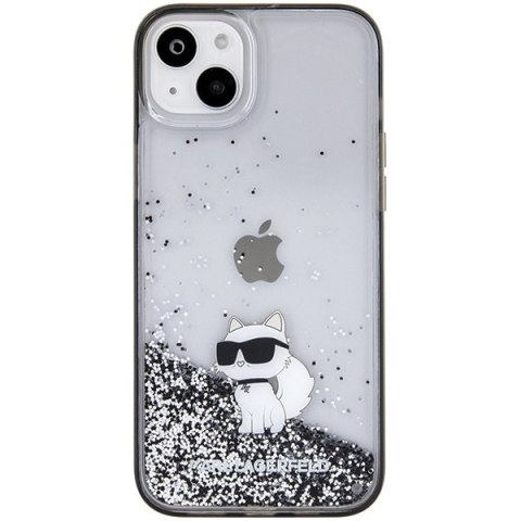 Etui na telefon iPhone 15 Plus / 14 Plus Karl Lagerfeld Choupette Glitter