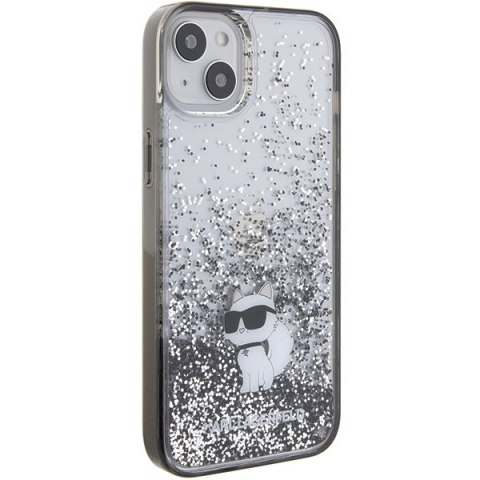 Etui na telefon iPhone 15 Plus / 14 Plus Karl Lagerfeld Choupette Glitter