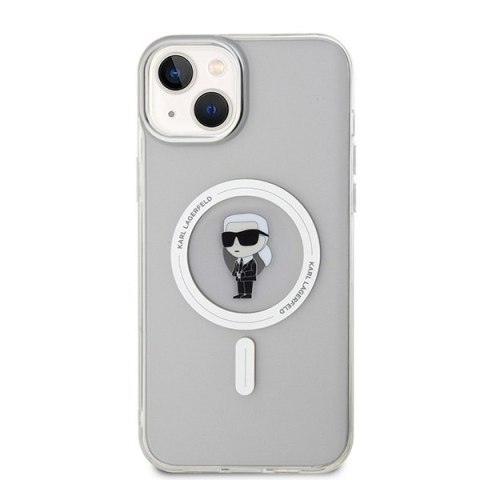 Etui na telefon iPhone 15 Plus Karl Lagerfeld MagSafe transparentne