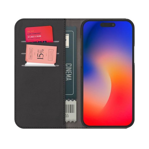 Etui na telefon iPhone 15 Plus / 14 Plus PURO Wallet 2w1 czarne