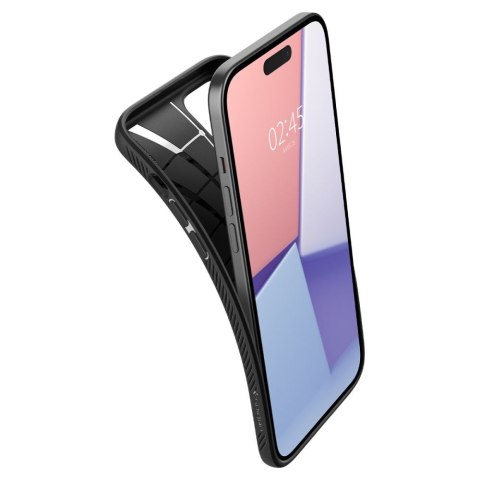 Etui na telefon iPhone 15 Plus / 14 Plus Spigen Liquid Air czarne matowe