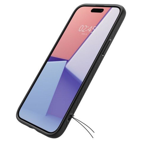 Etui na telefon iPhone 15 Plus / 14 Plus Spigen Liquid Air czarne matowe