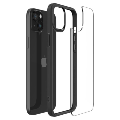 Etui na telefon iPhone 15 Plus / 14 Plus Spigen Ultra Hybrid czarne matowe