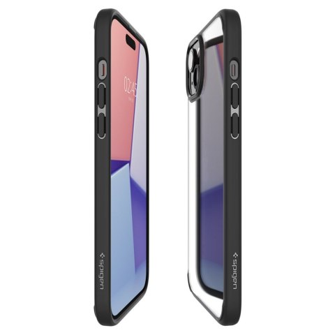 Etui na telefon iPhone 15 Plus / 14 Plus Spigen Ultra Hybrid czarne matowe