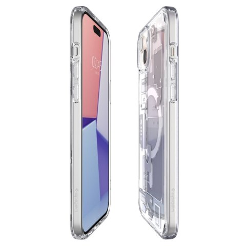 Etui na telefon iPhone 15 Plus Spigen Ultra Hybrid MagSafe Zero One białe