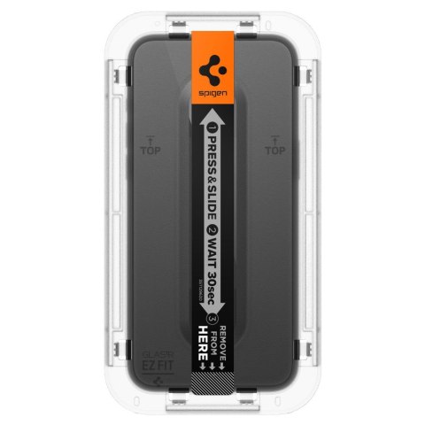 Szkło hartowane iPhone 15 Plus / 14 Plus Spigen GLAS.tR ez Fit FC Black