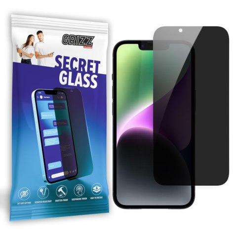 Szkło prywatyzujące iPhone 15 Plus / 14 Plus GrizzGlass SecretGlass