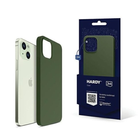 Etui na telefon iPhone 15 Plus / 14 Plus 3MK Hardy Case MagSafe zielony