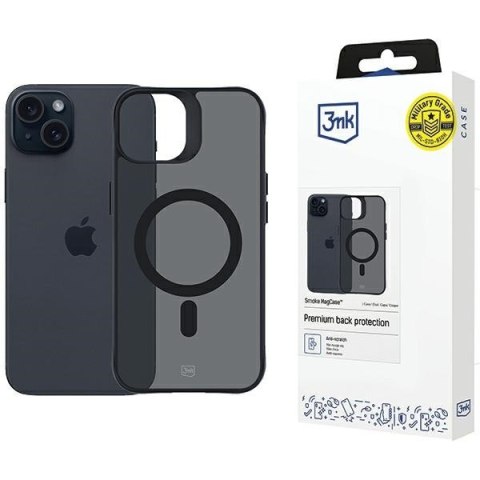 Etui na telefon iPhone 15 Plus 3MK MagCase Smoke - Ochrona i styl