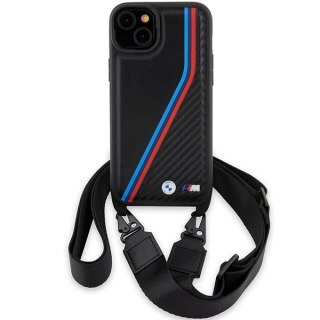 Etui na telefon iPhone 15 Plus/14 Plus BMW czarne hardcase M Edition