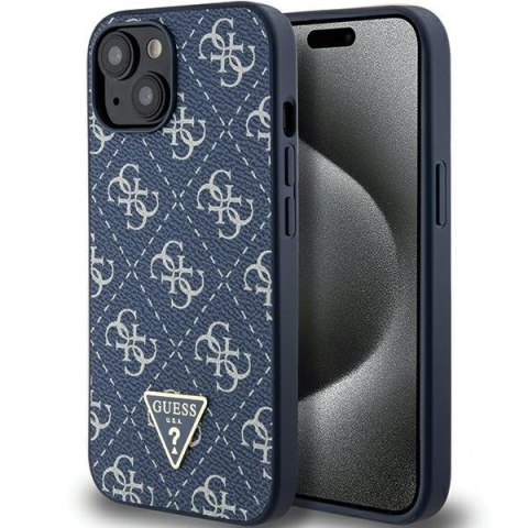 Etui na telefon iPhone 15 Plus/14 Plus Guess niebieskie hardcase 4G