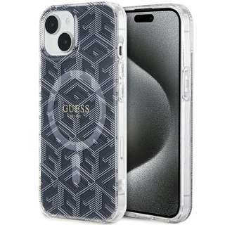 Etui na telefon iPhone 15 Plus/14 Plus Guess IML MagSafe czarne