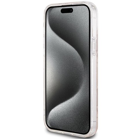 Etui na telefon iPhone 15 Plus/14 Plus Guess IML GCube MagSafe brązowe