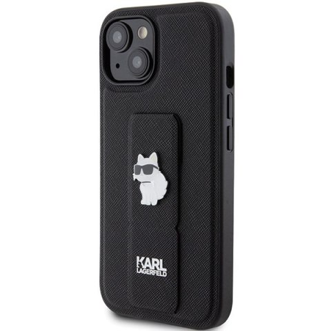 Etui na telefon iPhone 15 Plus Karl Lagerfeld Choupette czarne hardcase